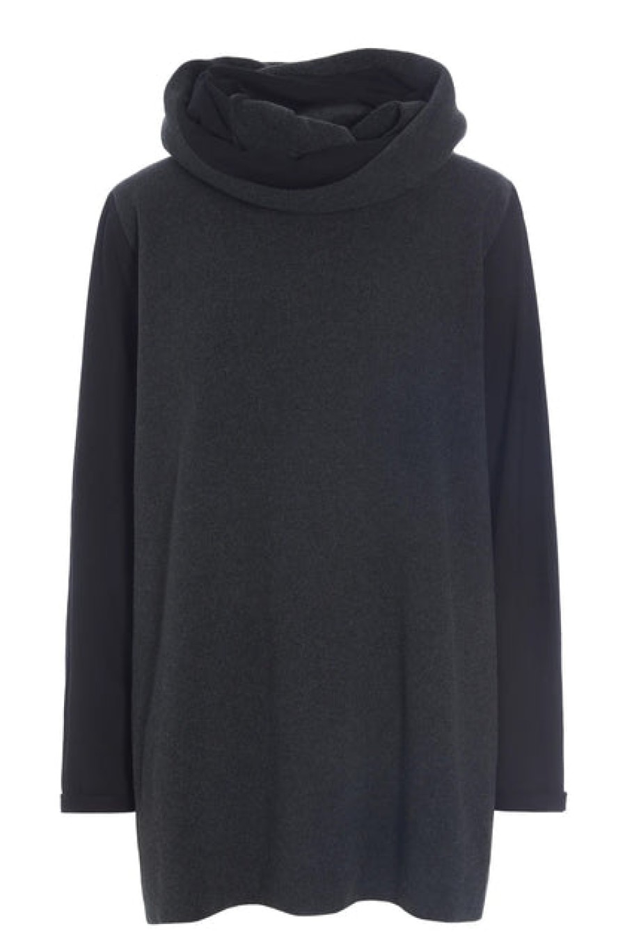 Tops, T-Shirts & Sweaters | Fashion Henriette Steffensen Henriette Steffensen Fleece/Jersey Blouse Mix Soft Black