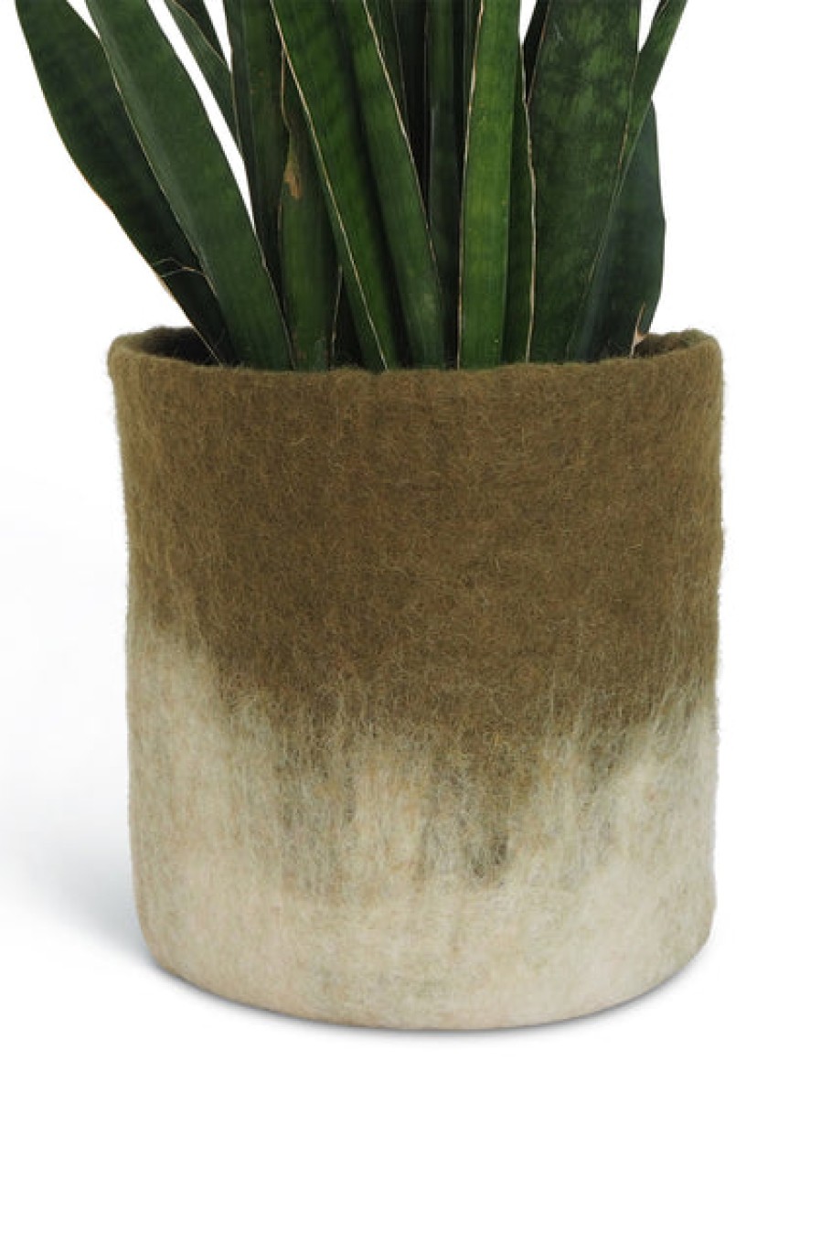 Storage Baskets | Home Decor Aveva Aveva Felt Flower Pot/Basket 18 Large Olive