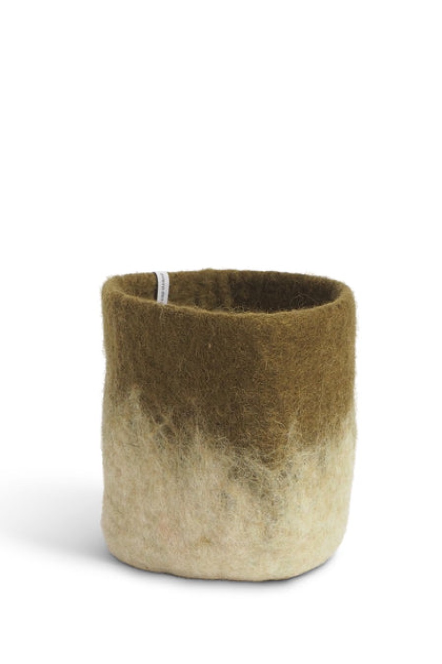 Storage Baskets | Home Decor Aveva Aveva Felt Flower Pot/Basket 18 Small Olive