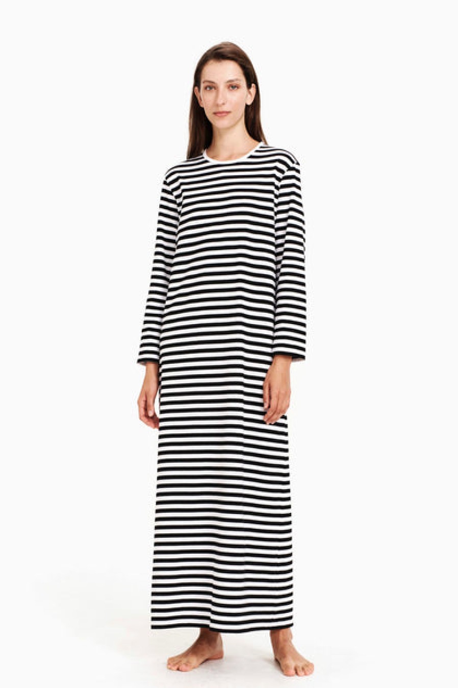 Loungewear & Sleepwear | Fashion Marimekko Marimekko Katju Nightgown Classic Black/White