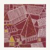 Paper Napkins | Home Decor Boston International Marimekko Kujila Cocktail Napkins Red/Gold