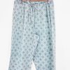 Loungewear & Sleepwear | Fashion Nest Factory Nest Factory Block Print Capri Pants Turquoise