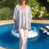 Loungewear & Sleepwear | Fashion Nest Factory Nest Factory Kaftan Top Blue Stripe