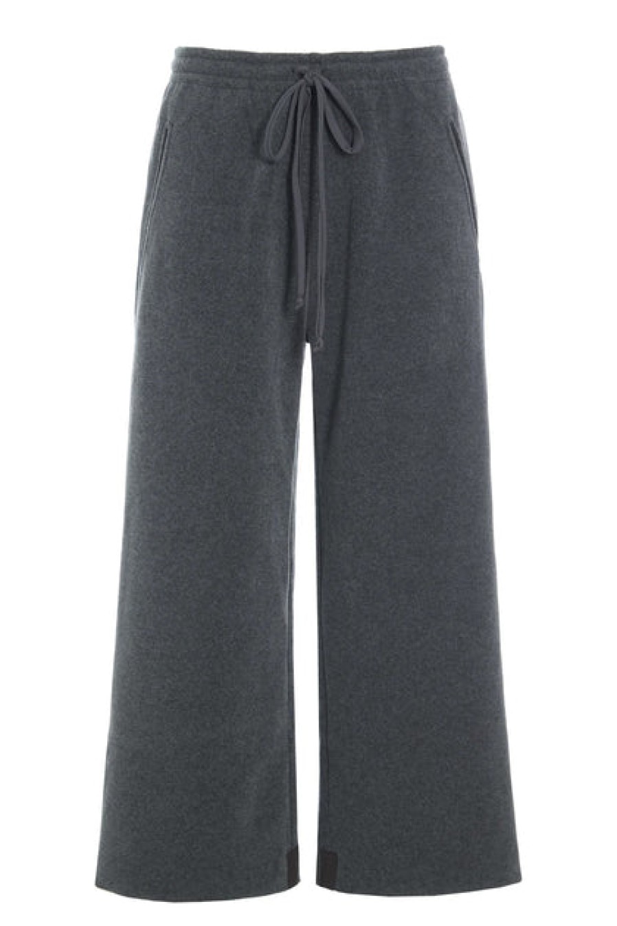 Pants & Skirts | Fashion Henriette Steffensen Henriette Steffensen Fleece Flare Cropped Trousers Grey