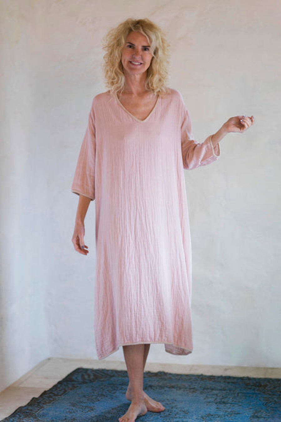 Dresses & Tunics | Fashion loom.ist Muslin Long Dress Blush-Taupe