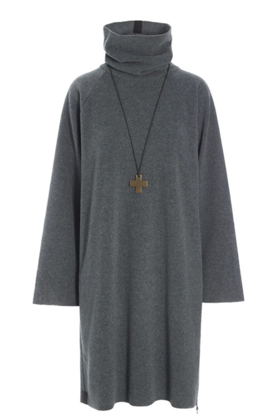 Dresses & Tunics | Fashion Henriette Steffensen Henriette Steffensen Fleece Turtle Neck Dress Grey