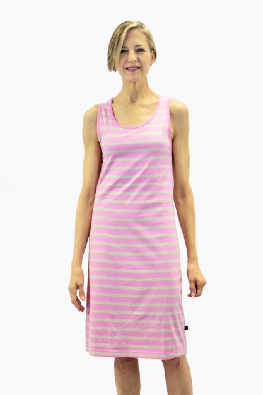 Loungewear & Sleepwear | Fashion Ristomatti Ratia Ratia Short Striped Tank Dress Light Pink/Sand