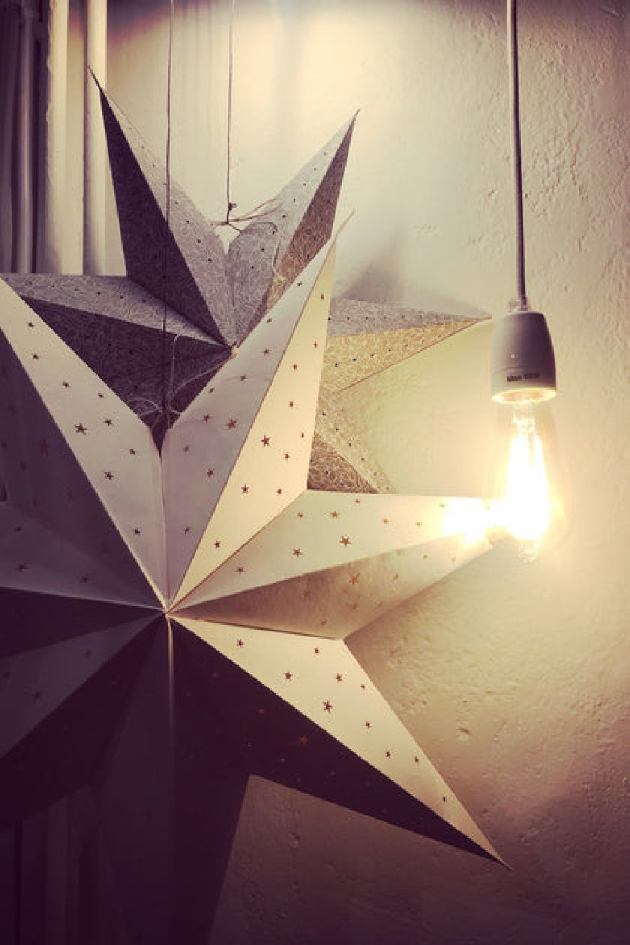 Home Accent Pieces | Home Decor Nest Factory Nest Factory Medium Grey Leaf Paper Star