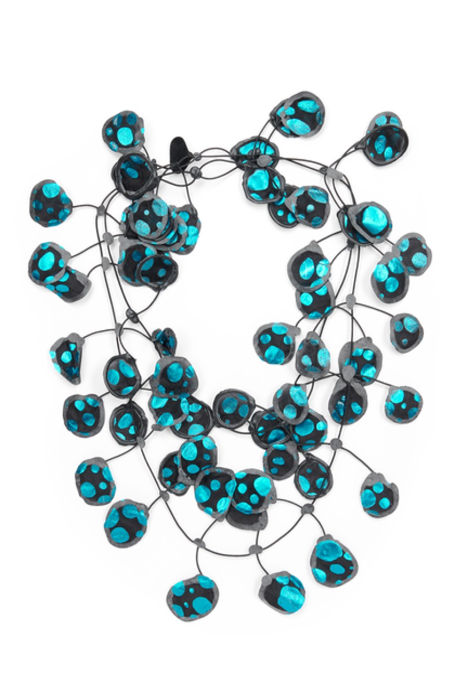 Jewelry Annemieke Broenink Annemieke Broenink Metallic Dot Necklace Teal