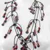 Jewelry Annemieke Broenink Annemieke Broenink Sparkle Necklace Red + Pink/Silver Beads