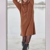 Dresses & Tunics | Fashion Henriette Steffensen Henriette Steffensen Fleece Turtle Neck Dress Rust