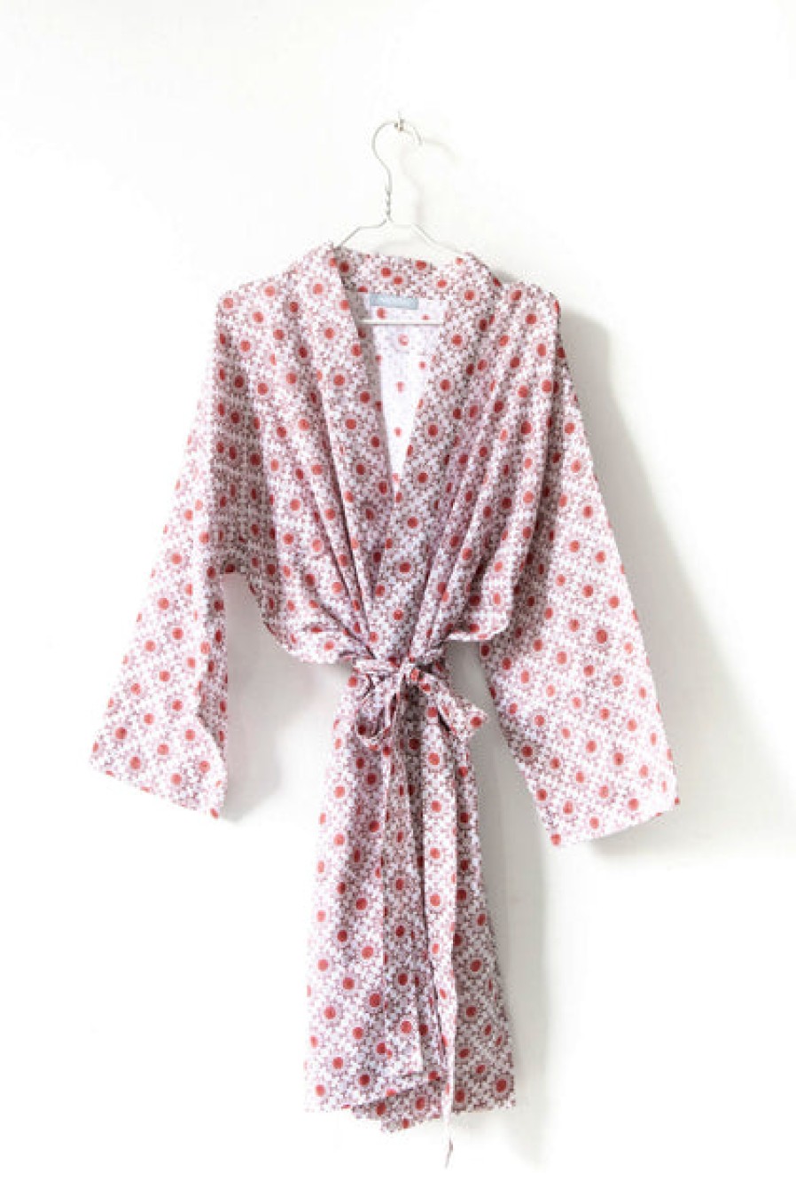 Loungewear & Sleepwear | Fashion Nest Factory Nest Factory Block Print Robe Red