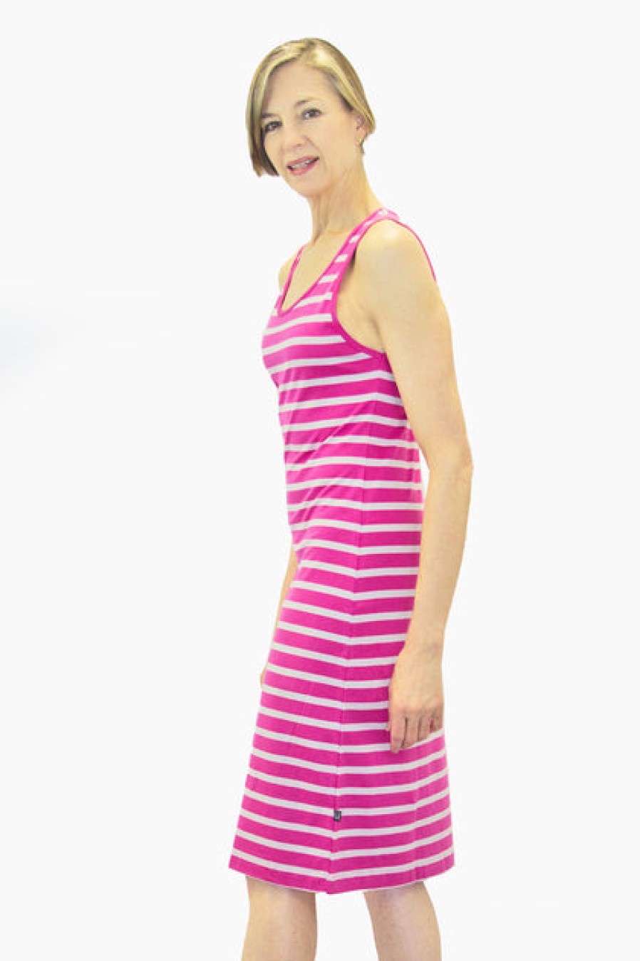 Dresses & Tunics | Fashion Ristomatti Ratia Ratia Short Striped Tank Dress Pink/Grey