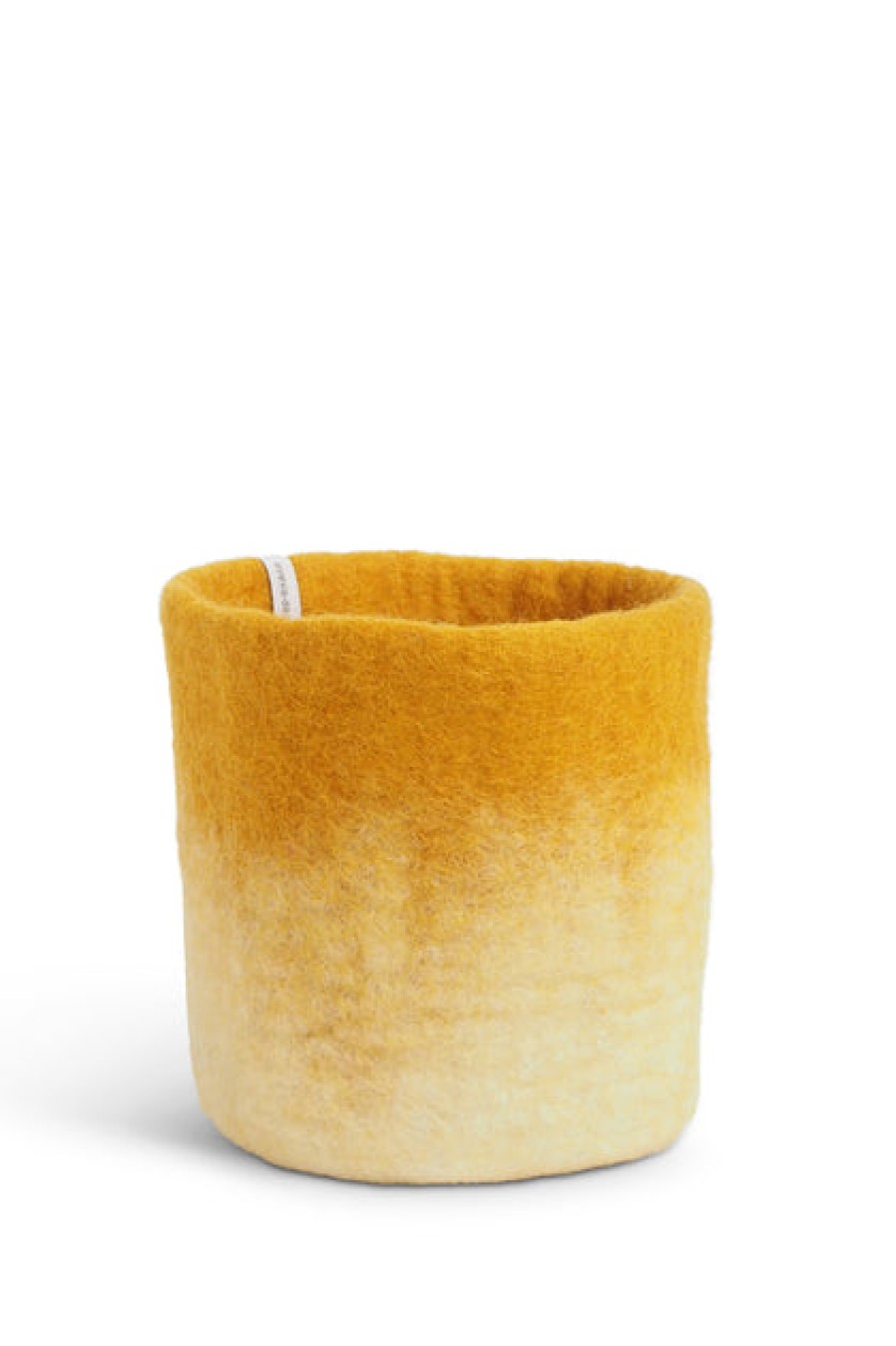 Storage Baskets | Home Decor Aveva Aveva Felt Flower Pot/Basket 18 Small Mustard