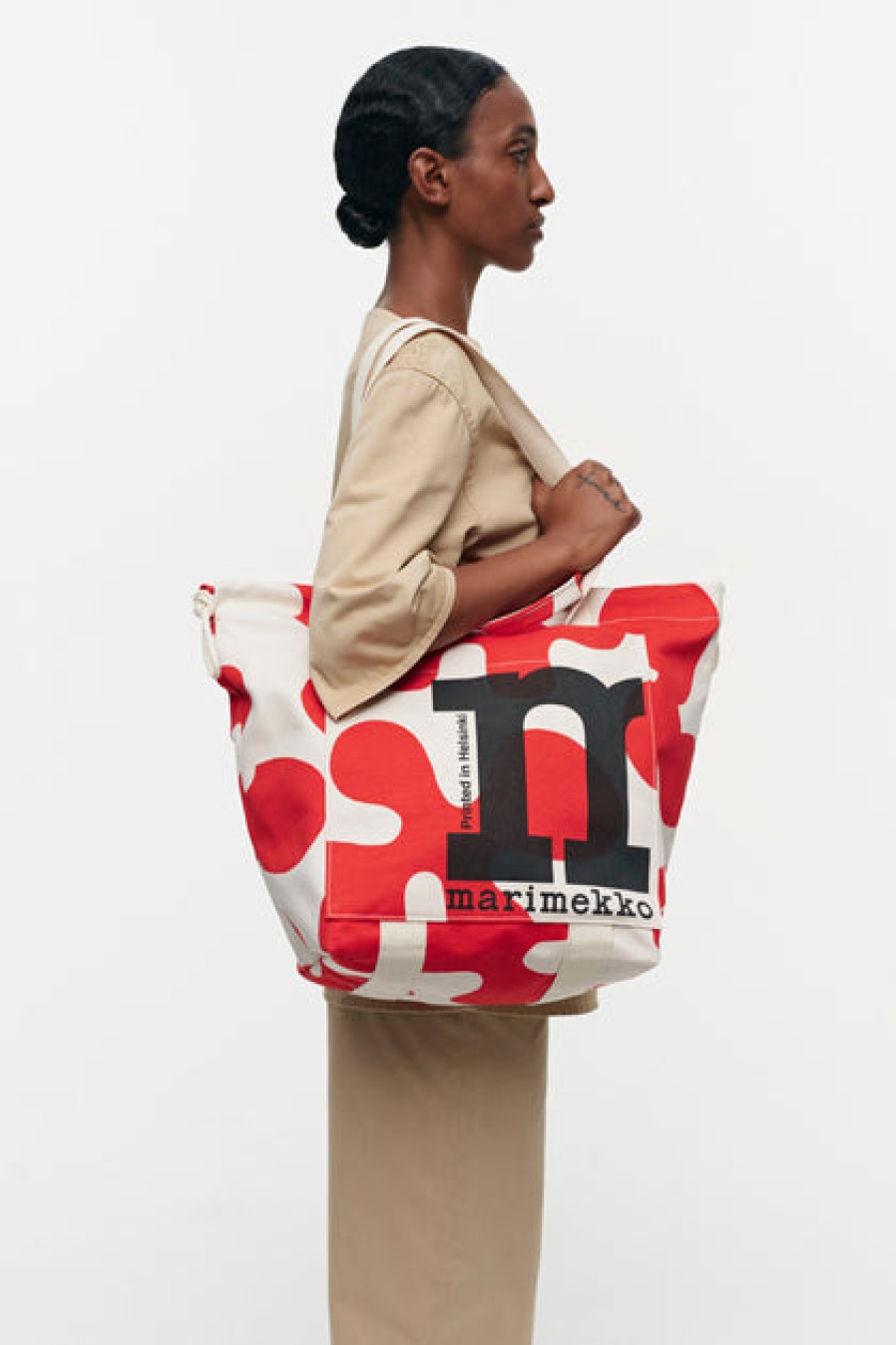 Bags & Accessories Marimekko Marimekko Pulloposti Mono City Tote Bag