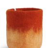 Storage Baskets | Home Decor Aveva Aveva Felt Flower Pot/Basket 18 Large Rust