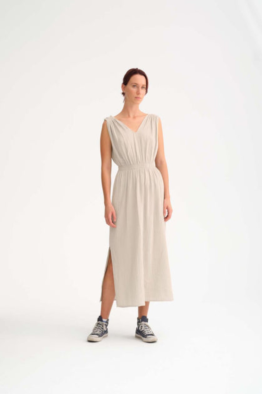 Dresses & Tunics | Fashion Cecilia Sörensen Cecilia Sorensen V-Dress Sand