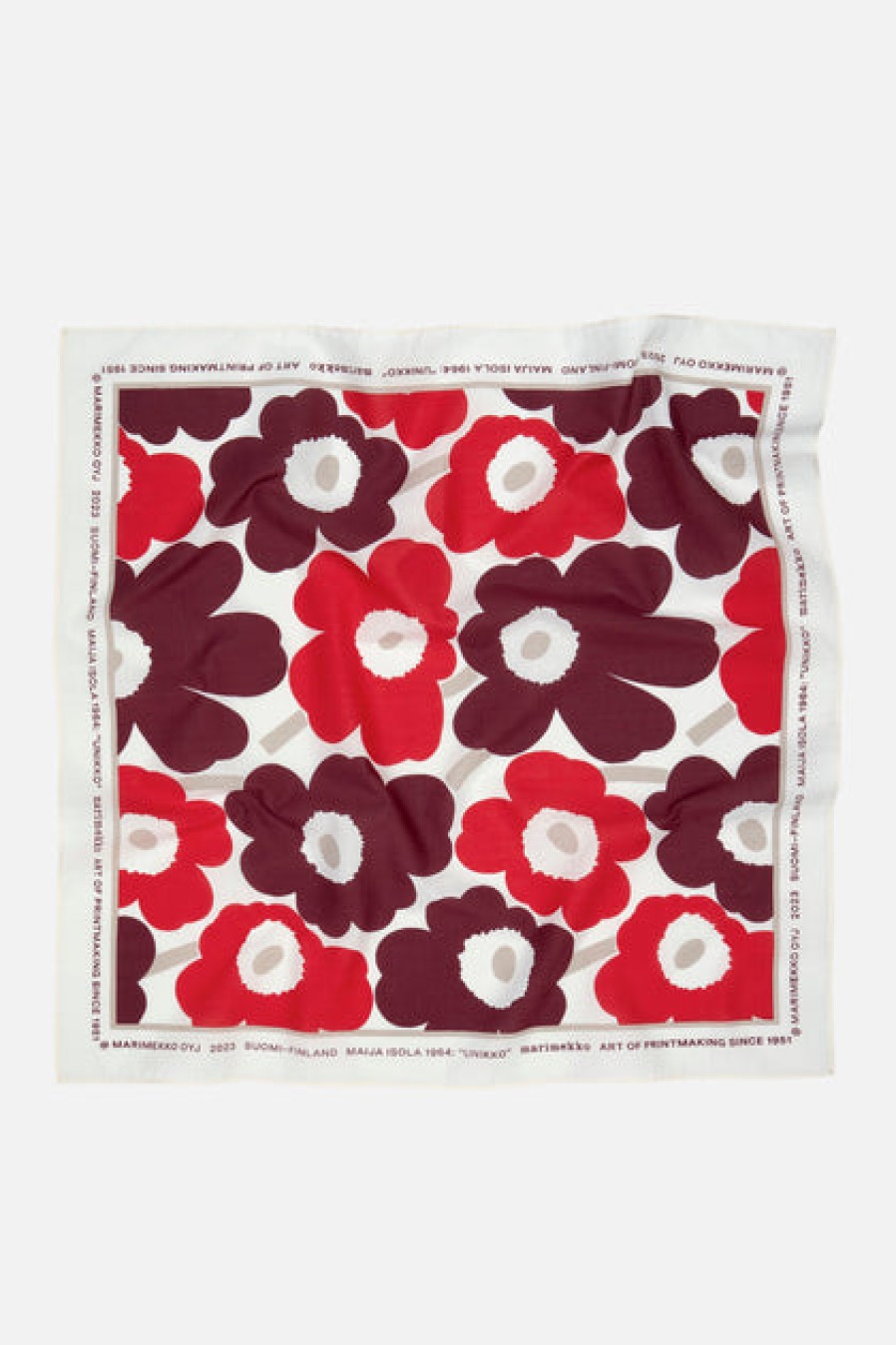 Scarves & Cold-Weather Accessories | Fashion Marimekko Marimekko Astrilli Mini Unikko Cotton Bandana