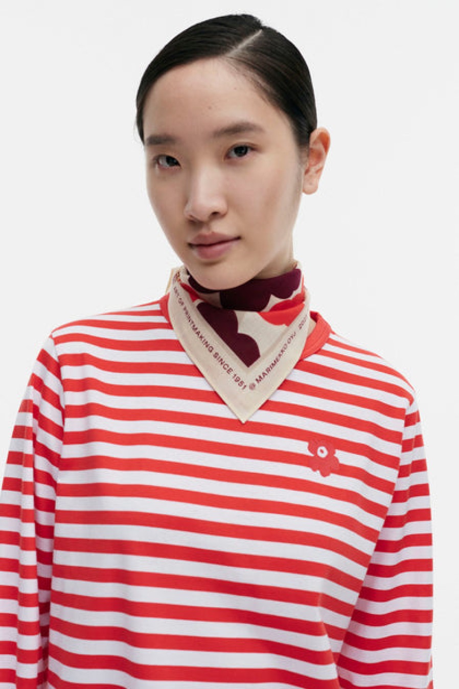 Scarves & Cold-Weather Accessories | Fashion Marimekko Marimekko Astrilli Mini Unikko Cotton Bandana