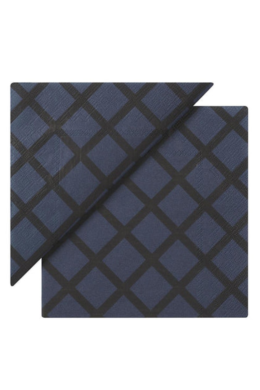 Paper Napkins | Home Decor Boston International Marimekko Quilt Cocktail Napkins Blue/Black