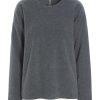 Tops, T-Shirts & Sweaters | Fashion Henriette Steffensen Henriette Steffensen Fleece Round Neck Blouse Grey