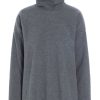 Tops, T-Shirts & Sweaters | Fashion Henriette Steffensen Henriette Steffensen High Neck Fleece Blouse Grey