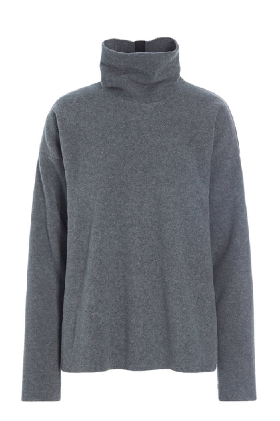 Tops, T-Shirts & Sweaters | Fashion Henriette Steffensen Henriette Steffensen High Neck Fleece Blouse Grey